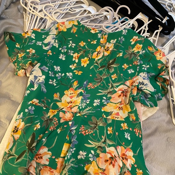 LOFT floral blouse 0P - Picture 3 of 4